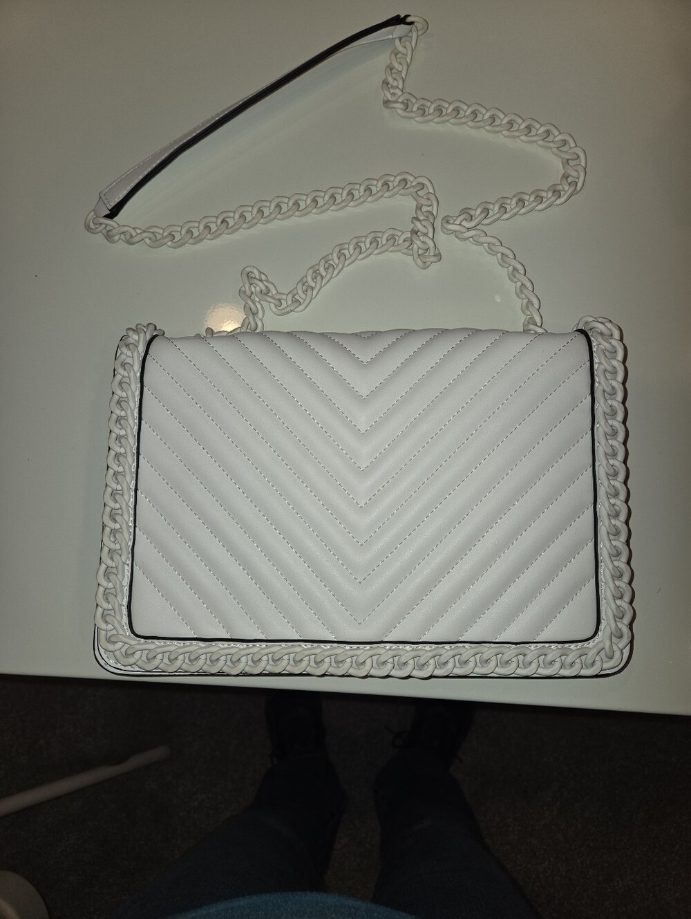 Aldo Crossbody White Bag
